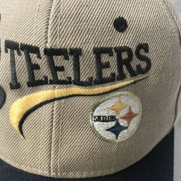 Sams Cap Steelers One Size Hat Adjustable Baseball Wool Blend Vintage Embroidery - Picture 3 of 8